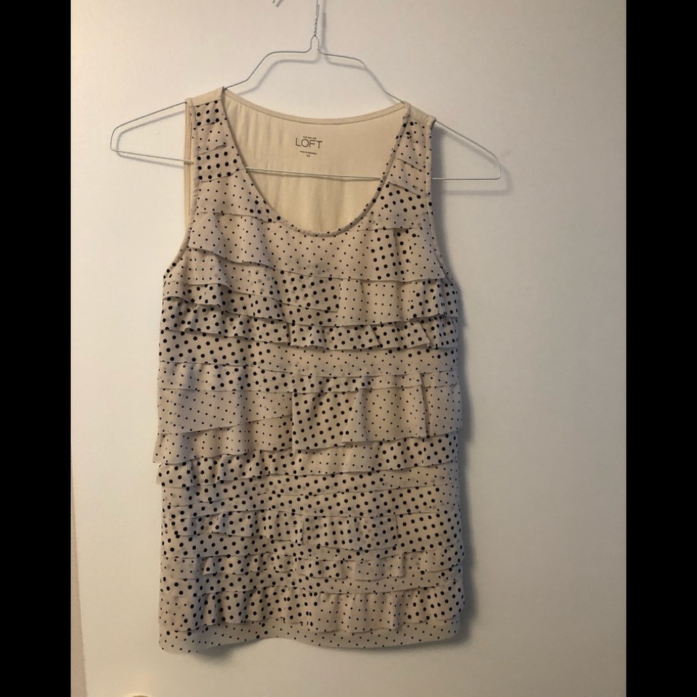 Ann Taylor Loft ruffled top